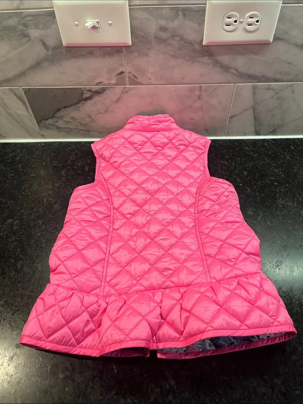 Lilly Pulitzer Hot Pink Quilted Girls' Vest
